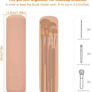 Brand new for brushes , soft silicone organizer and make up holder for travel